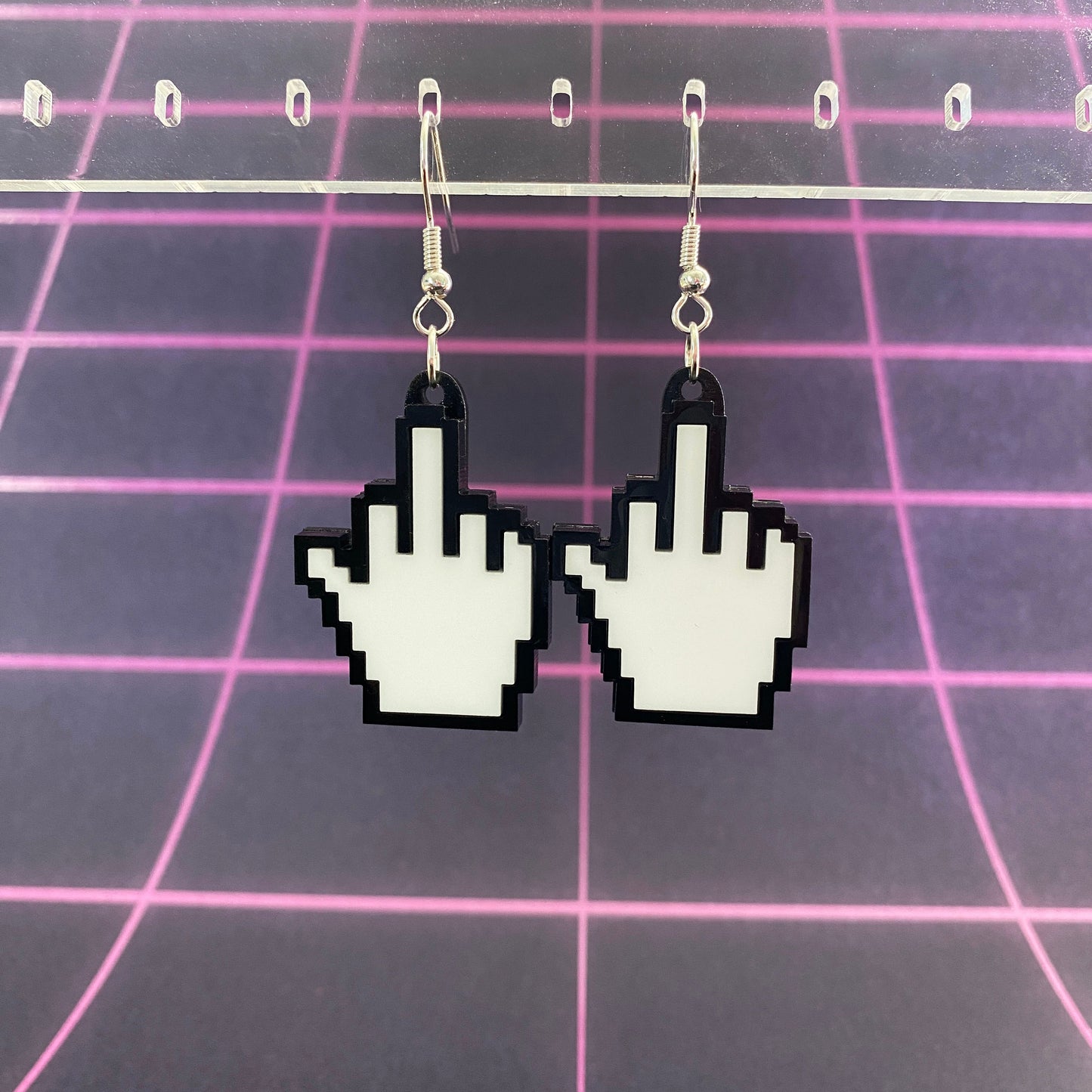 Cursor Dangle Earrings