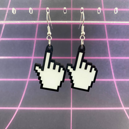 Cursor Dangle Earrings