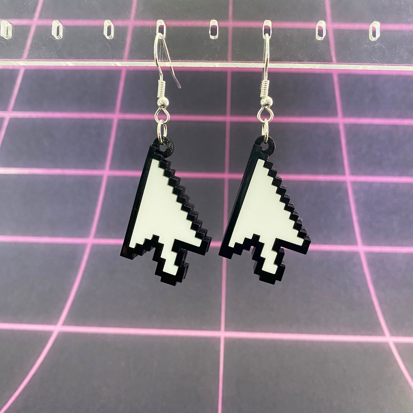 Cursor Dangle Earrings