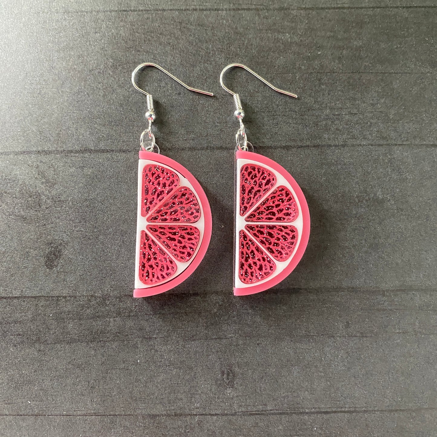 Half Citrus Slice Dangle Earrings