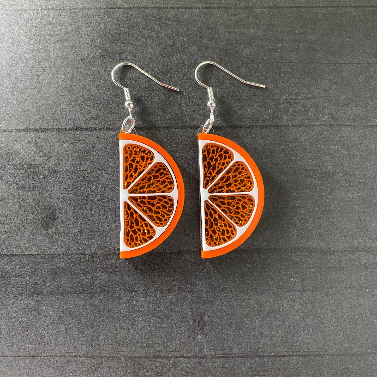 Half Citrus Slice Dangle Earrings