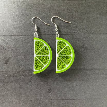 Half Citrus Slice Dangle Earrings