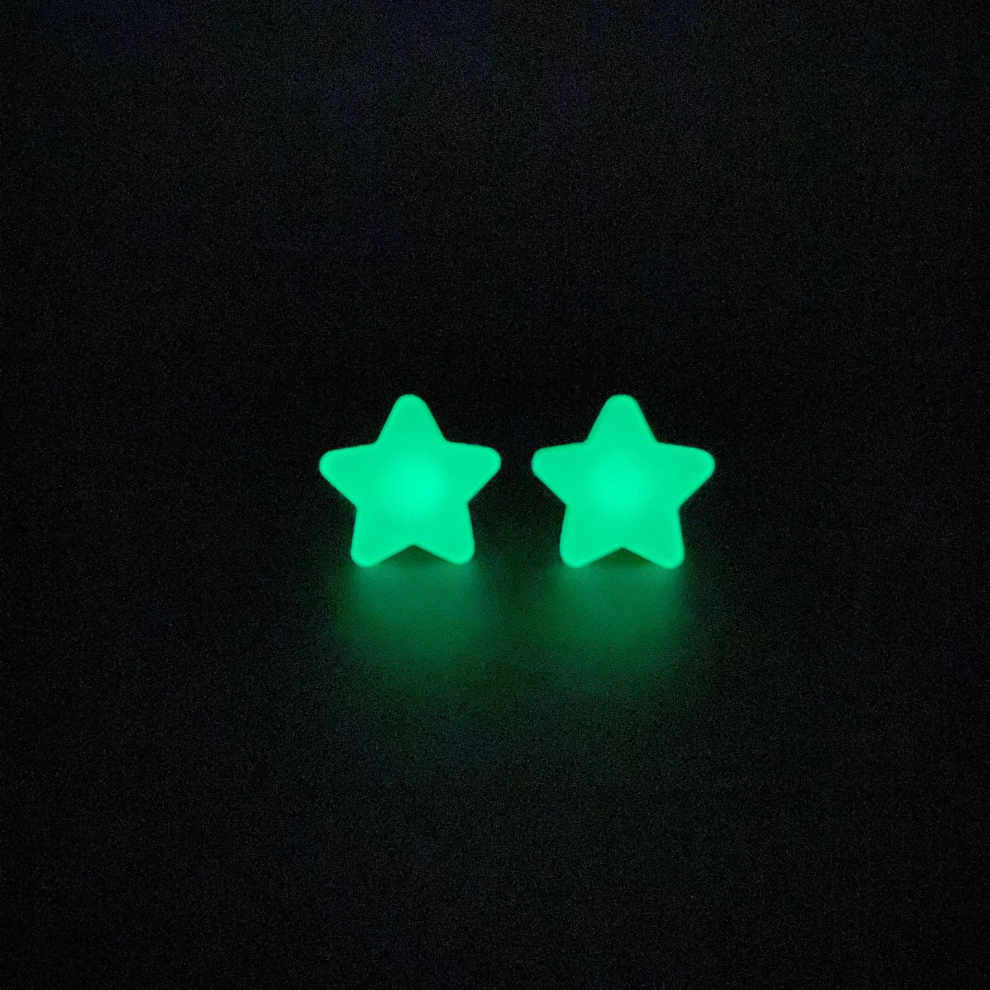 Glow In the Dark Star Stud Earrings
