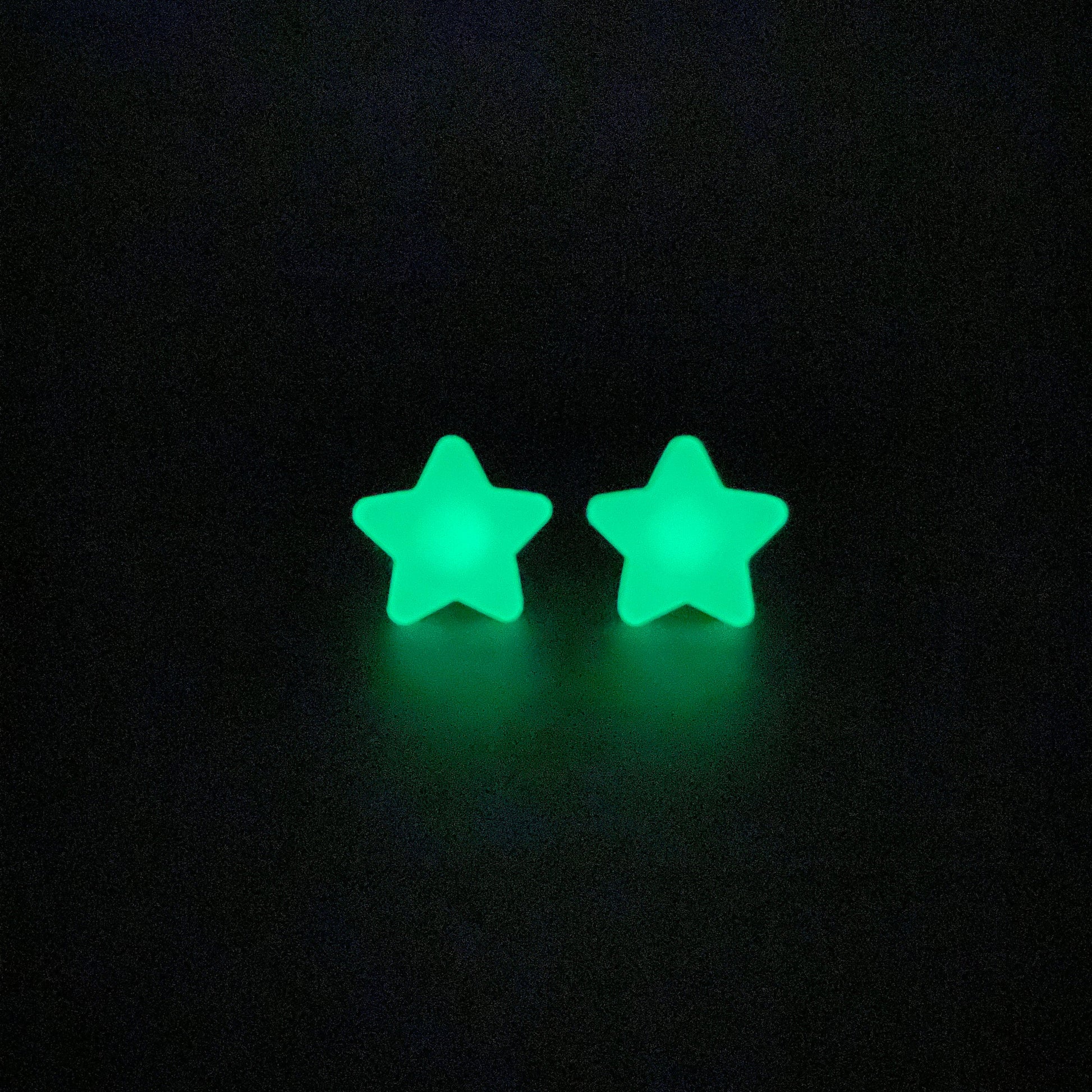 Glow In the Dark Star Stud Earrings