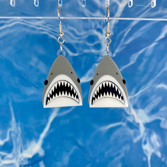 Shark Bite Dangle Earrings