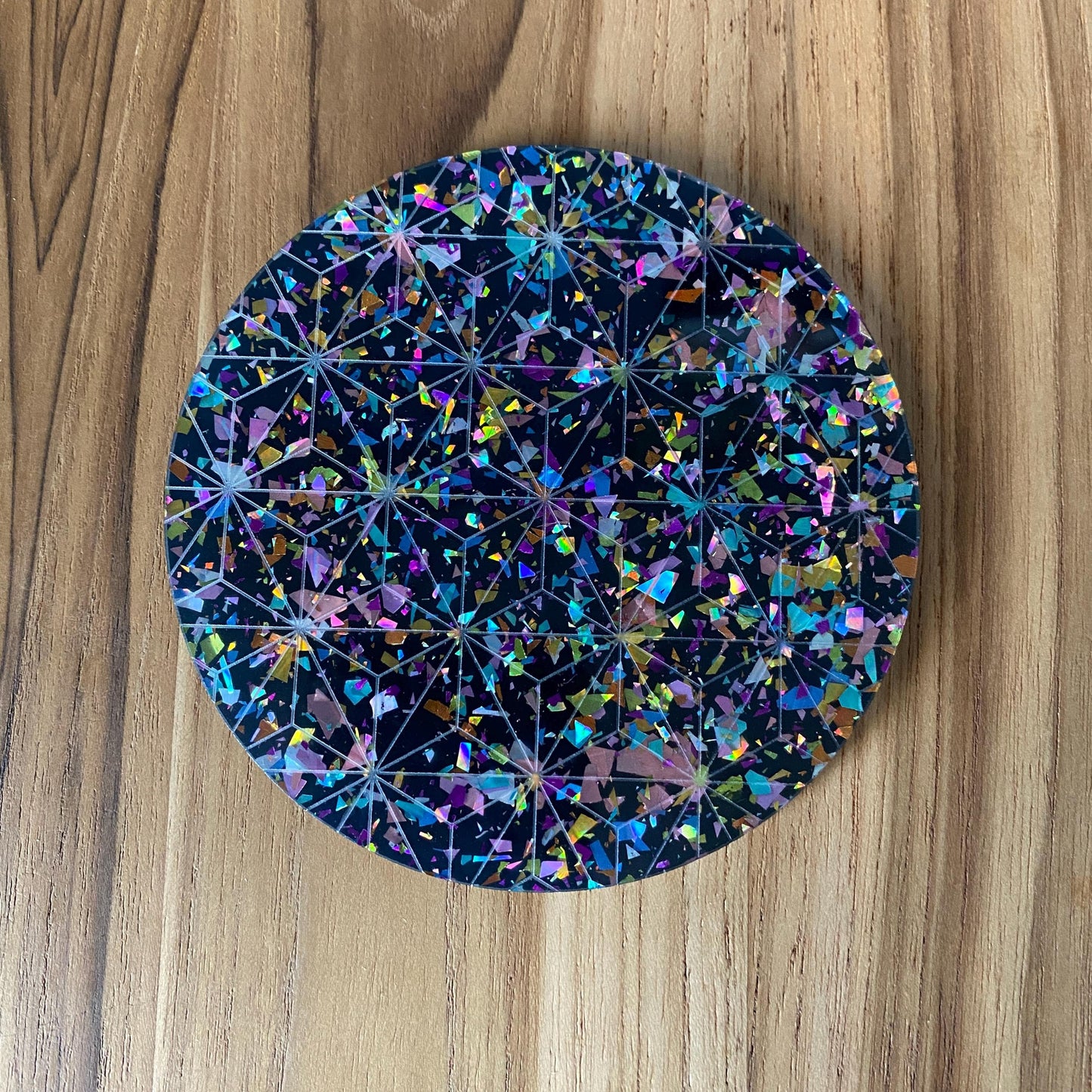Dark Glitter Coaster