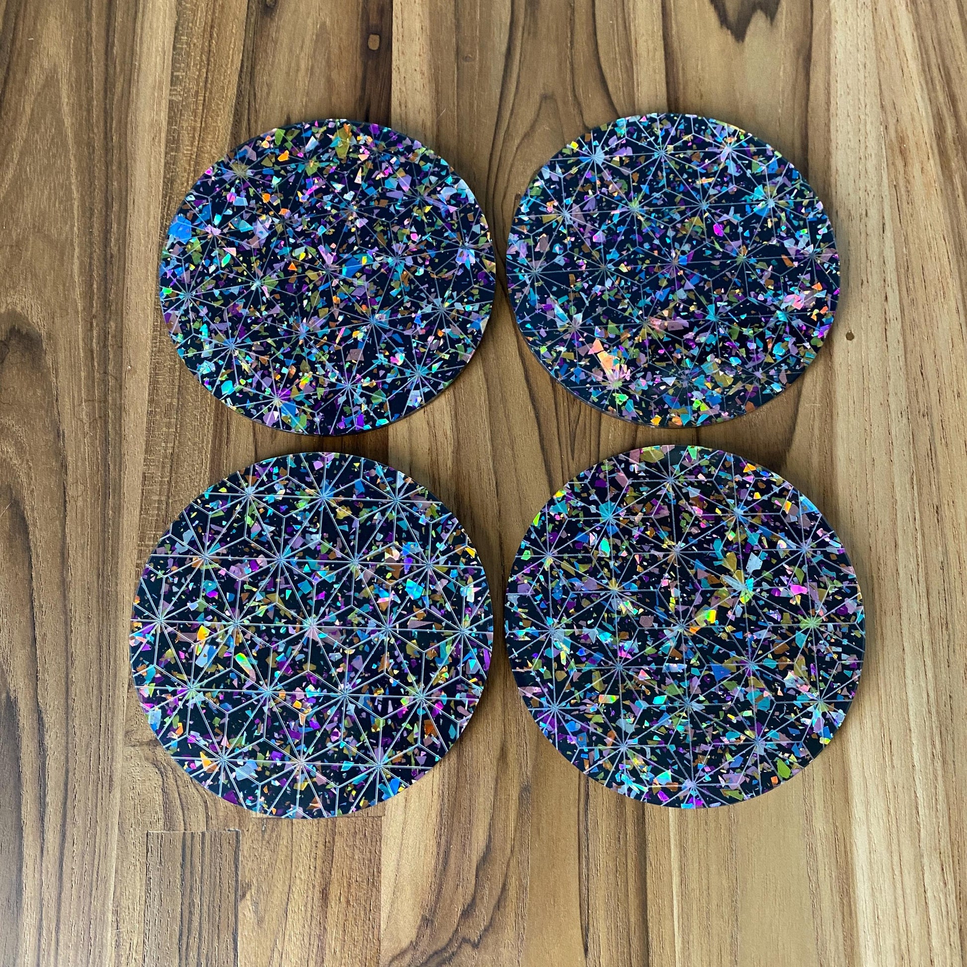 Dark Glitter Coaster