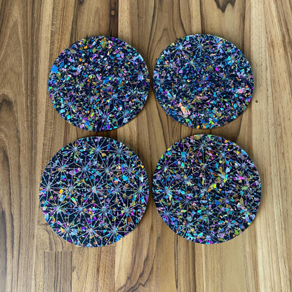 Dark Glitter Coaster