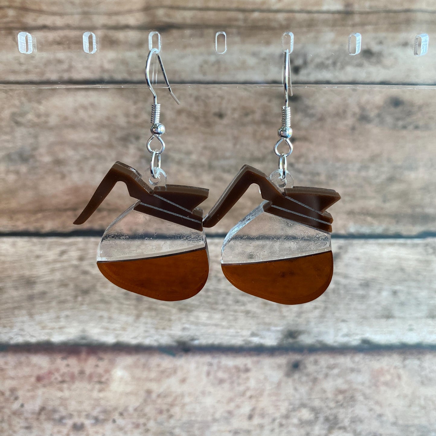 Coffee Pot Dangle Earrings