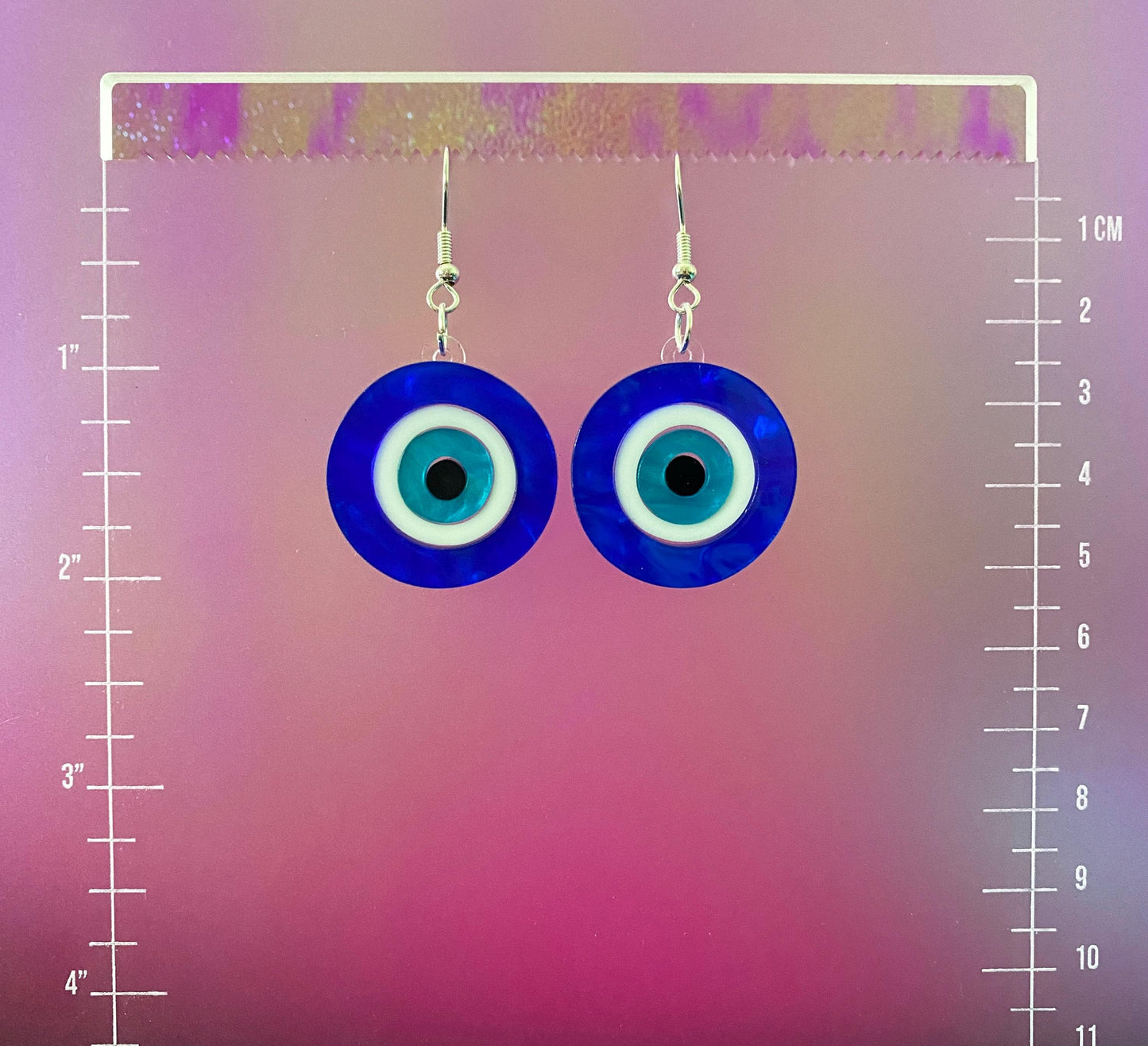 Evil Eye Dangle Earrings