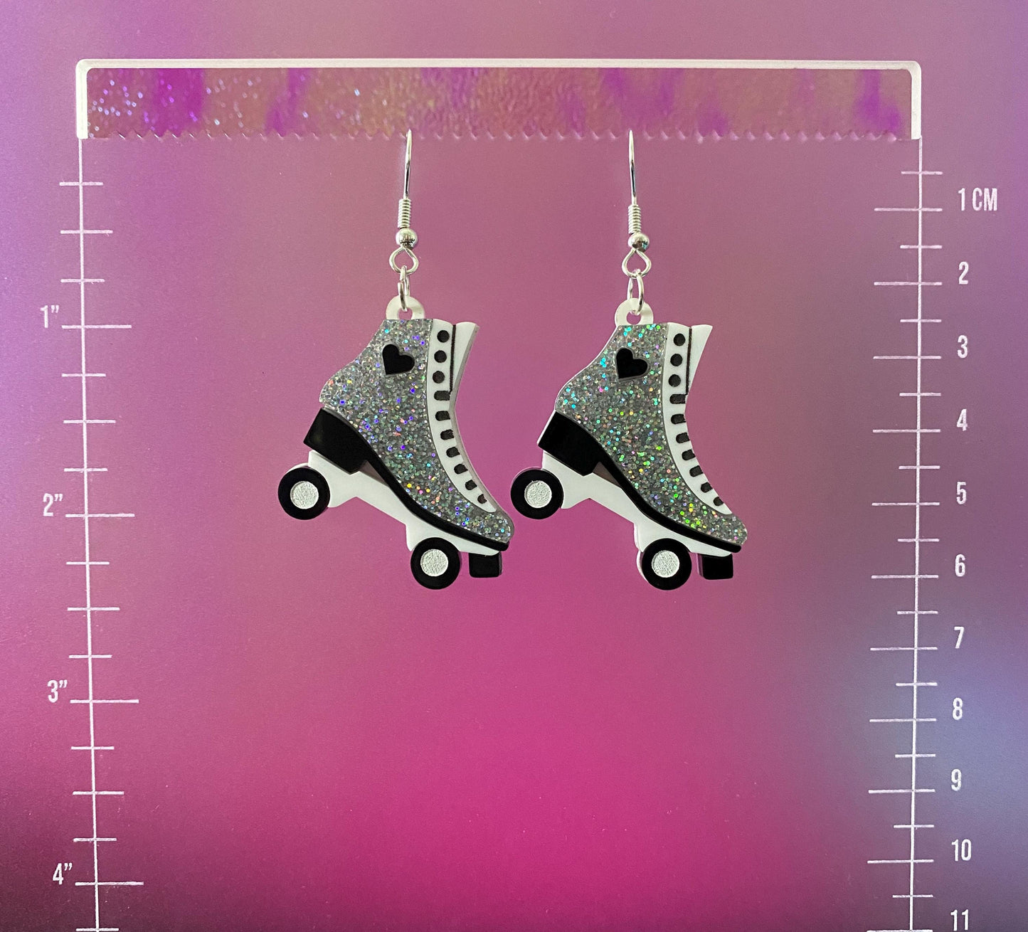 Roller Skate Dangle Earrings