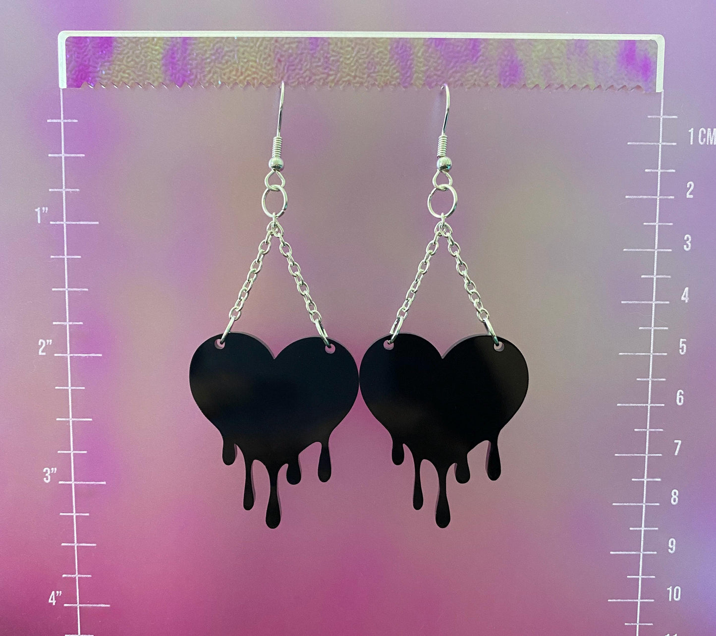 Melting Heart Dangle Earrings