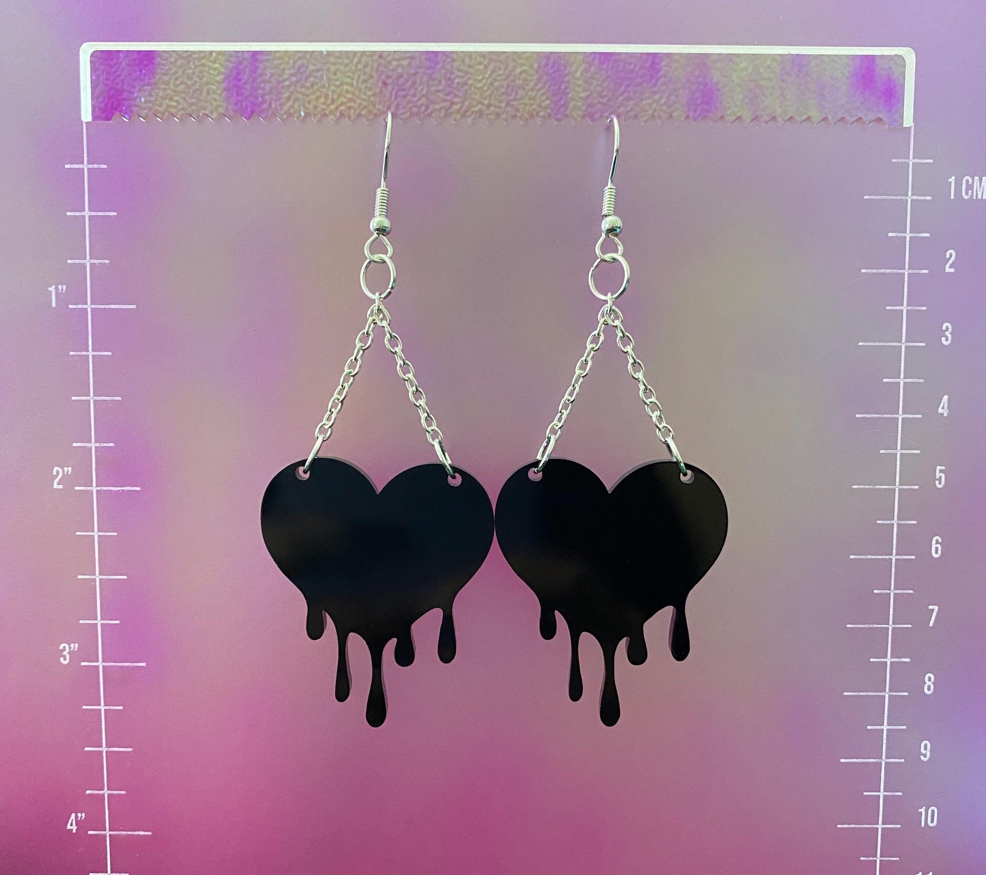 Melting Heart Dangle Earrings