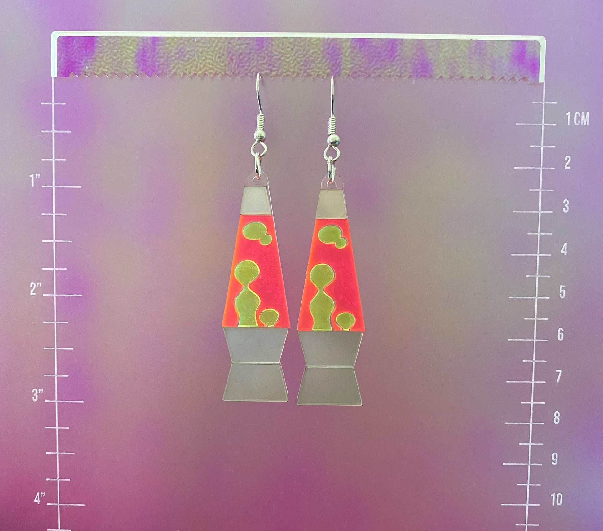 Lava Lamp Dangle Earrings