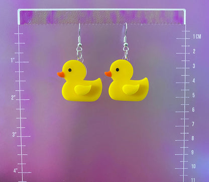 Rubber Ducky Dangle Earrings