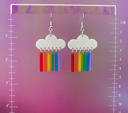 LGBTQ+ Flag Dangle Earrings
