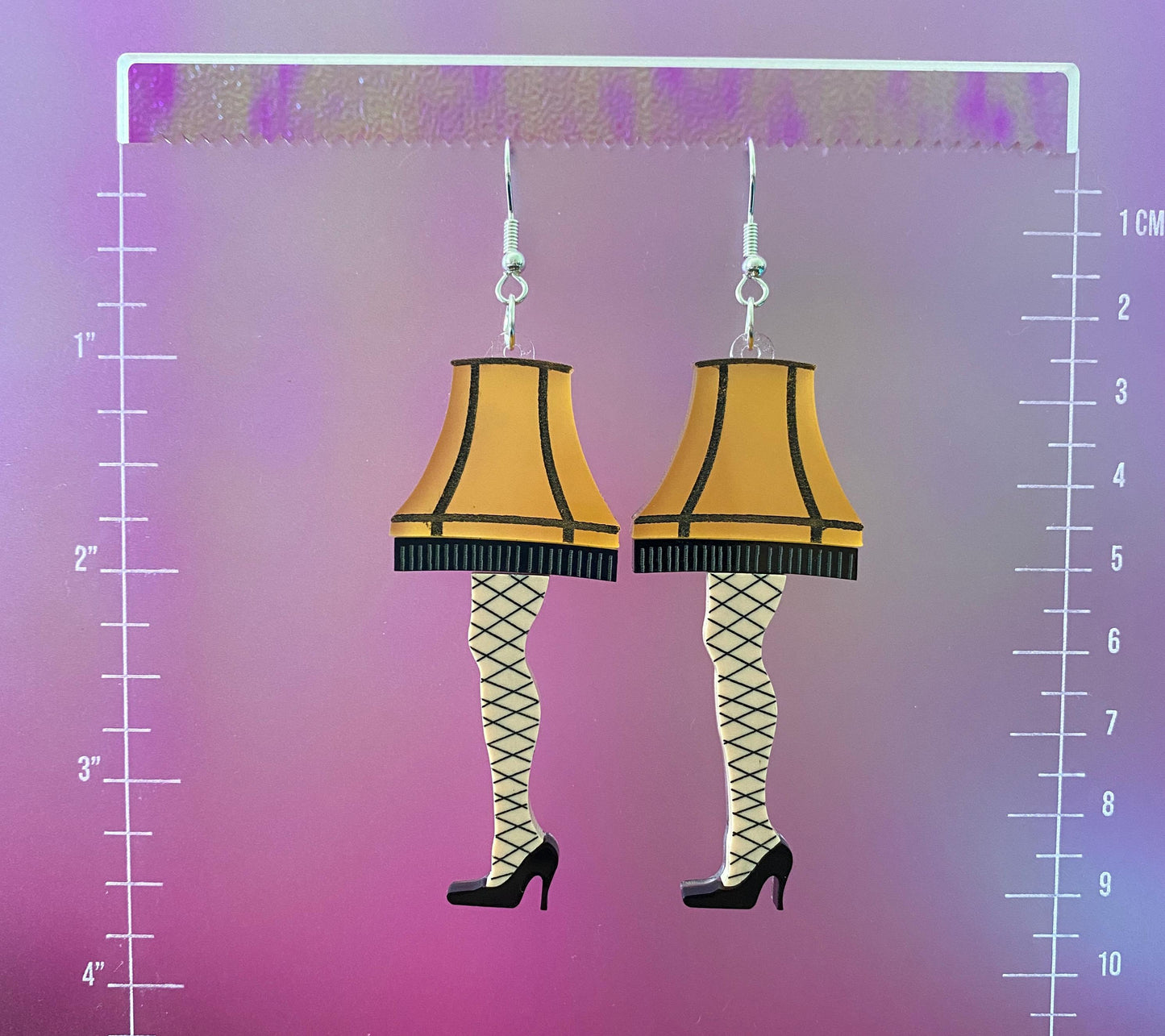 Leg Lamp Dangle Earrings