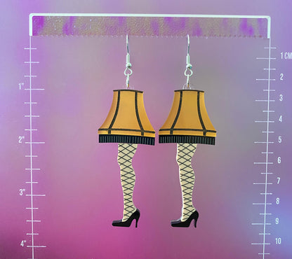 Leg Lamp Dangle Earrings