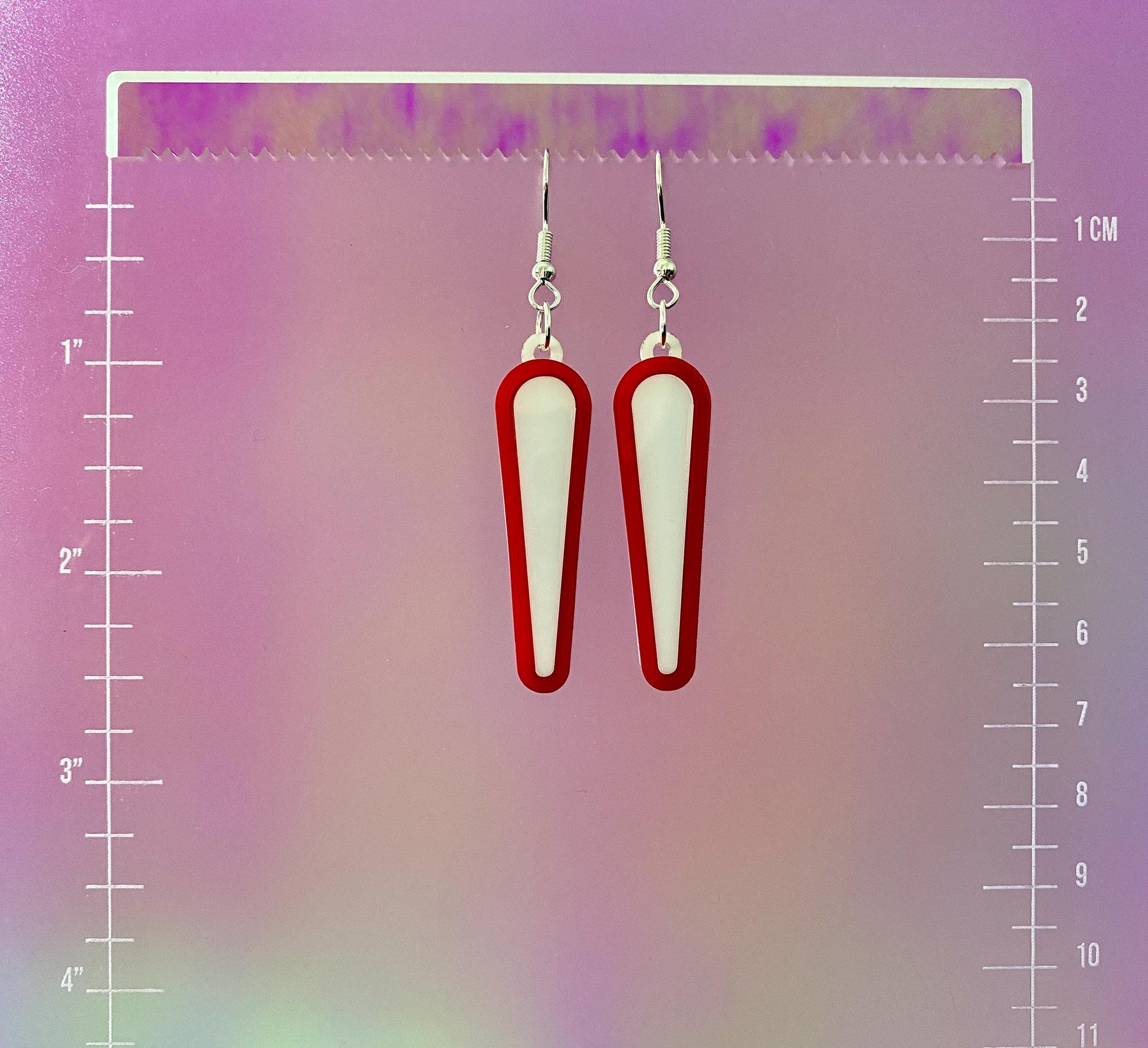 Pinball Flipper Dangle Earrings