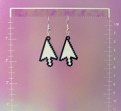 Cursor Dangle Earrings