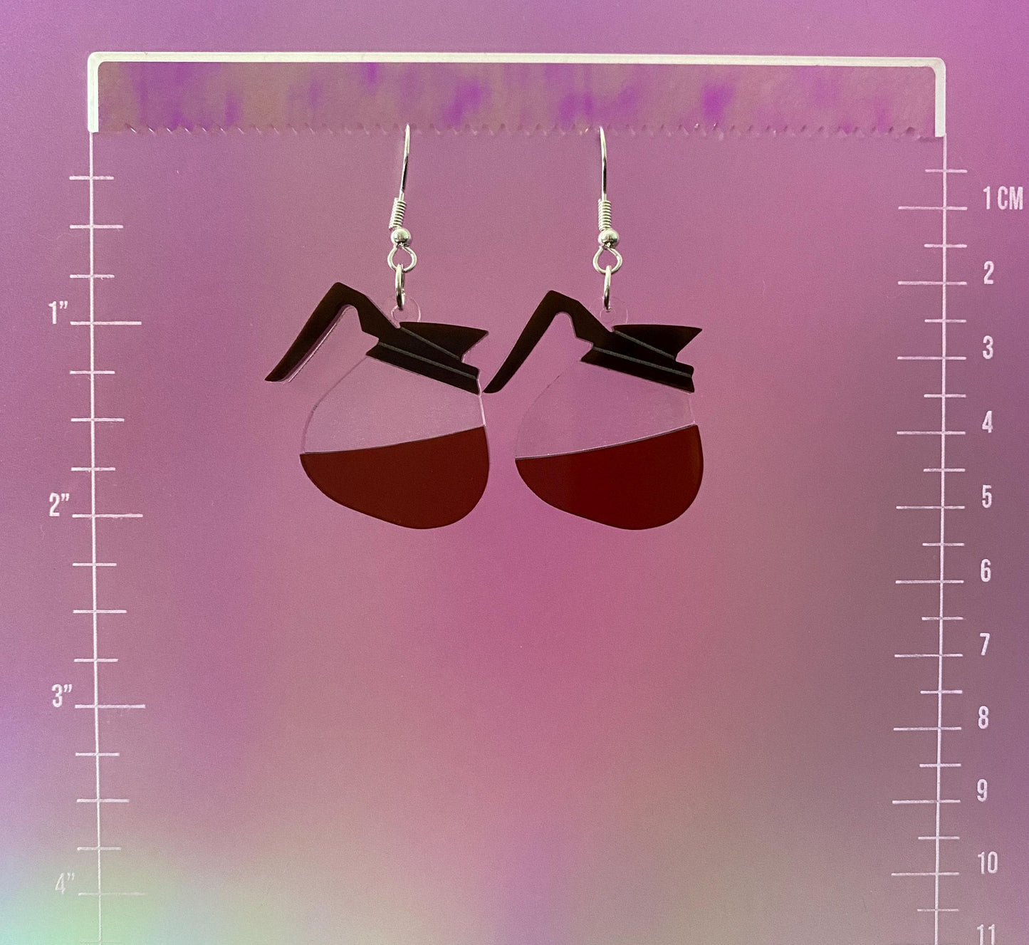 Coffee Pot Dangle Earrings