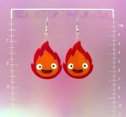 Calcifer Dangle Earrings