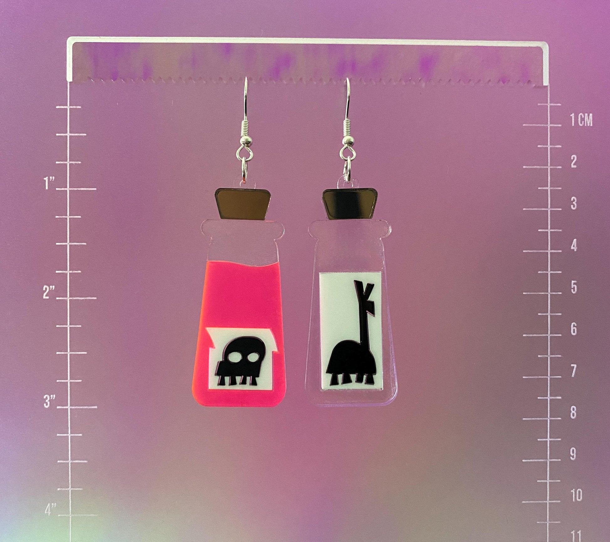 Kuzco Poison Bottle Dangle Earrings