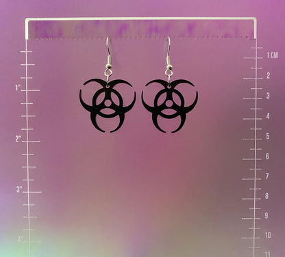 Biohazard Dangle Earrings