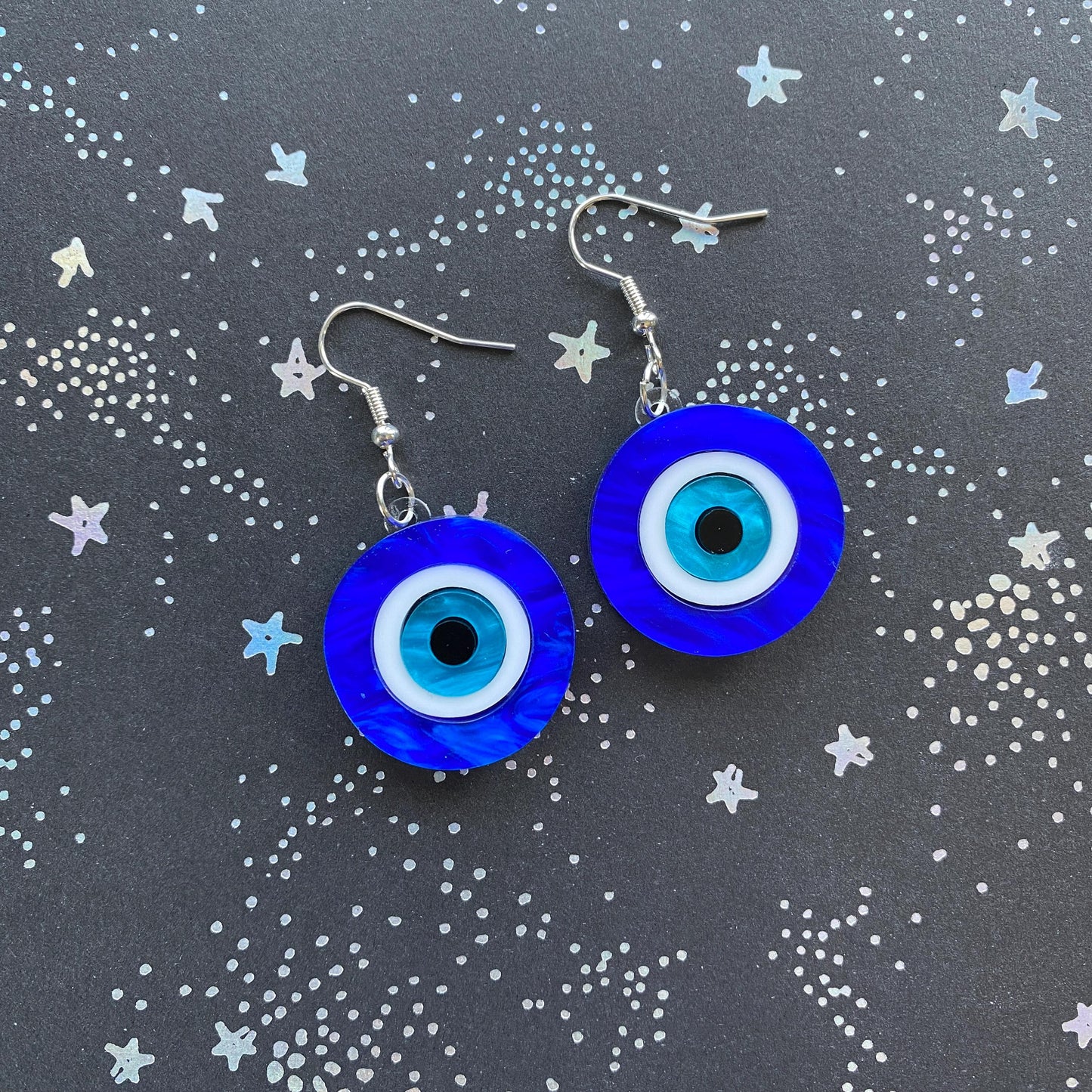 Evil Eye Dangle Earrings