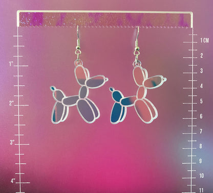 Balloon Dog Dangle Earrings