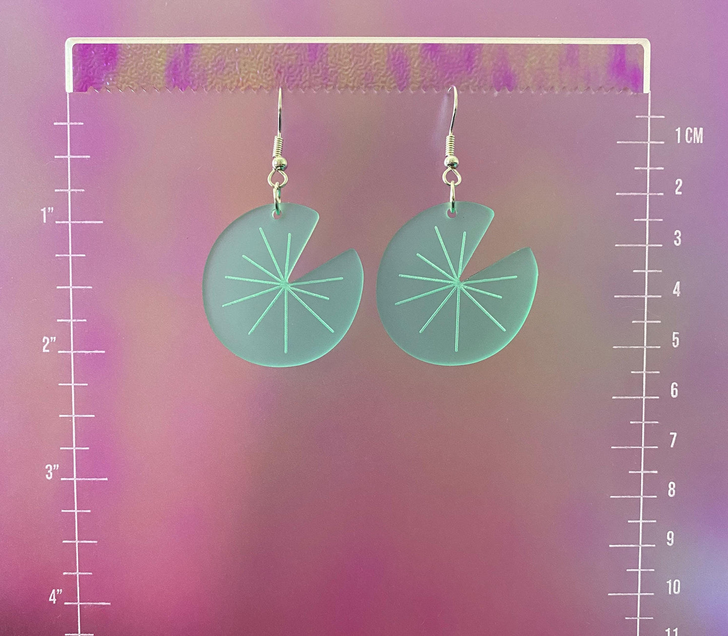 Lily Pad Dangle Earrings