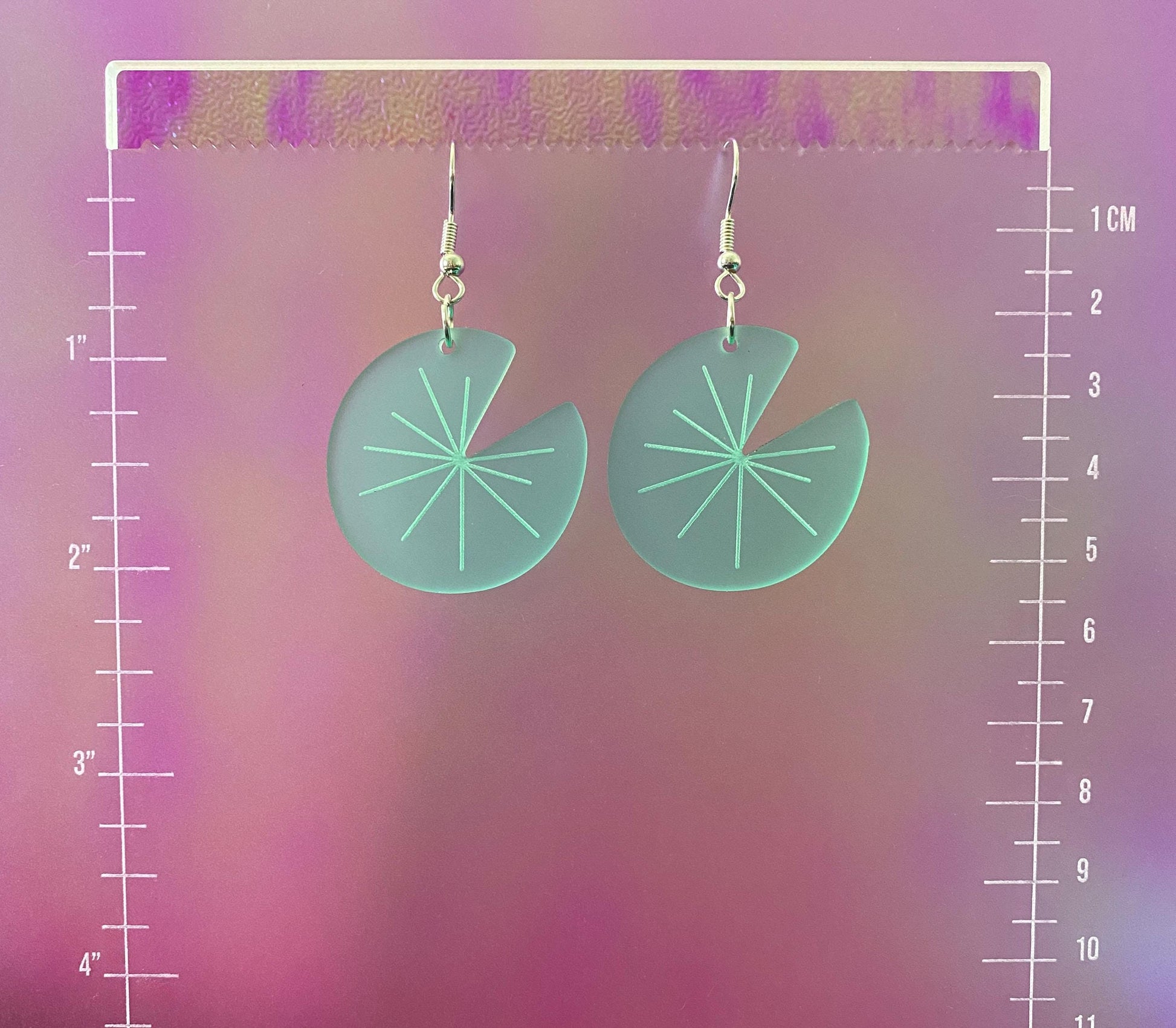 Lily Pad Dangle Earrings