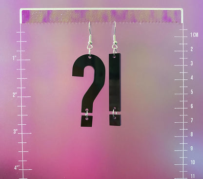 Interrobang Dangle Earrings