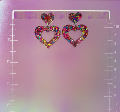Heart Dangle Earrings