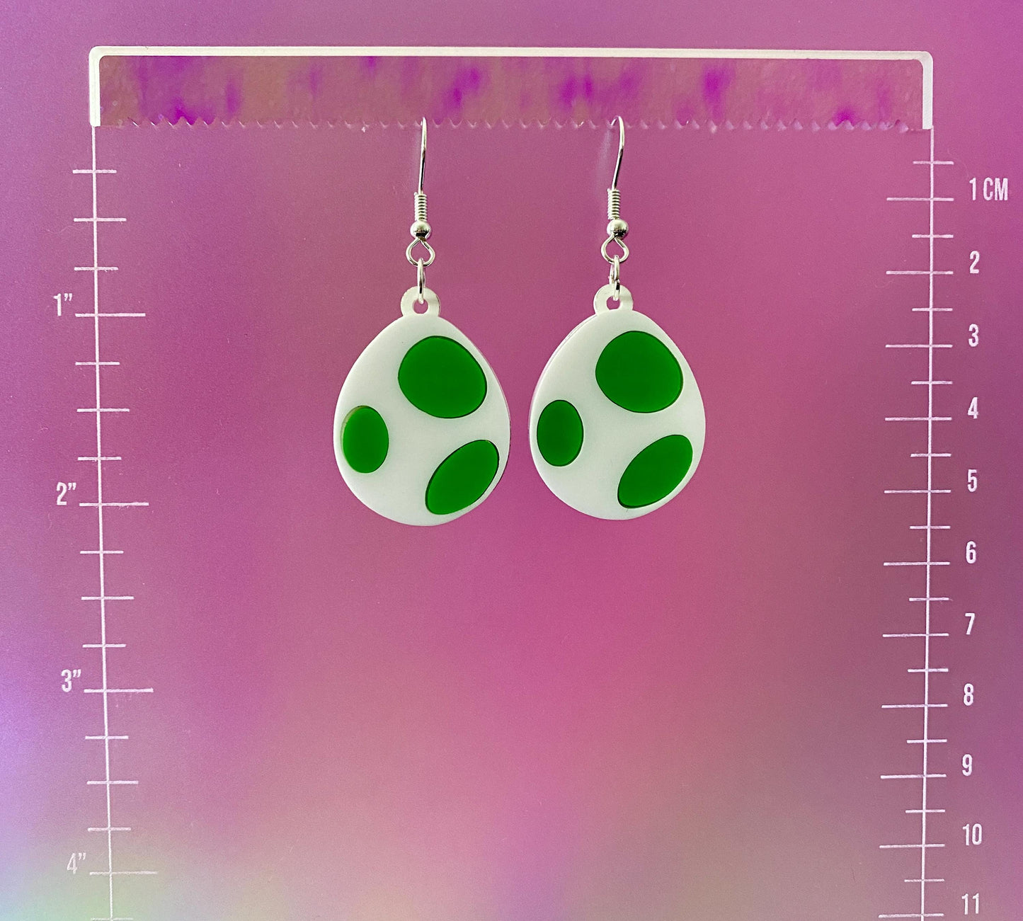 Yoshi Egg Dangle Earrings