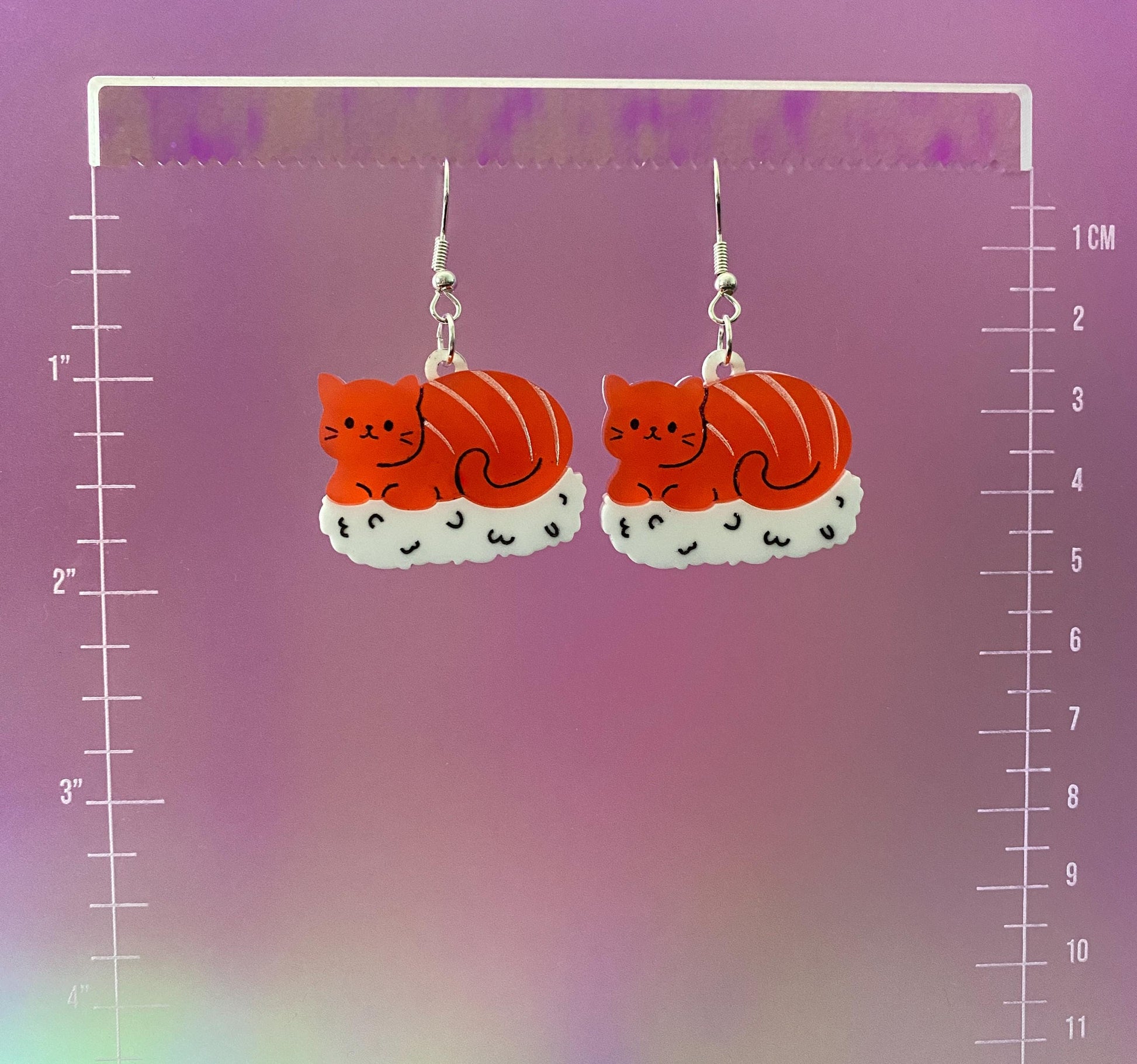 Cat Nigiri Dangle Earrings