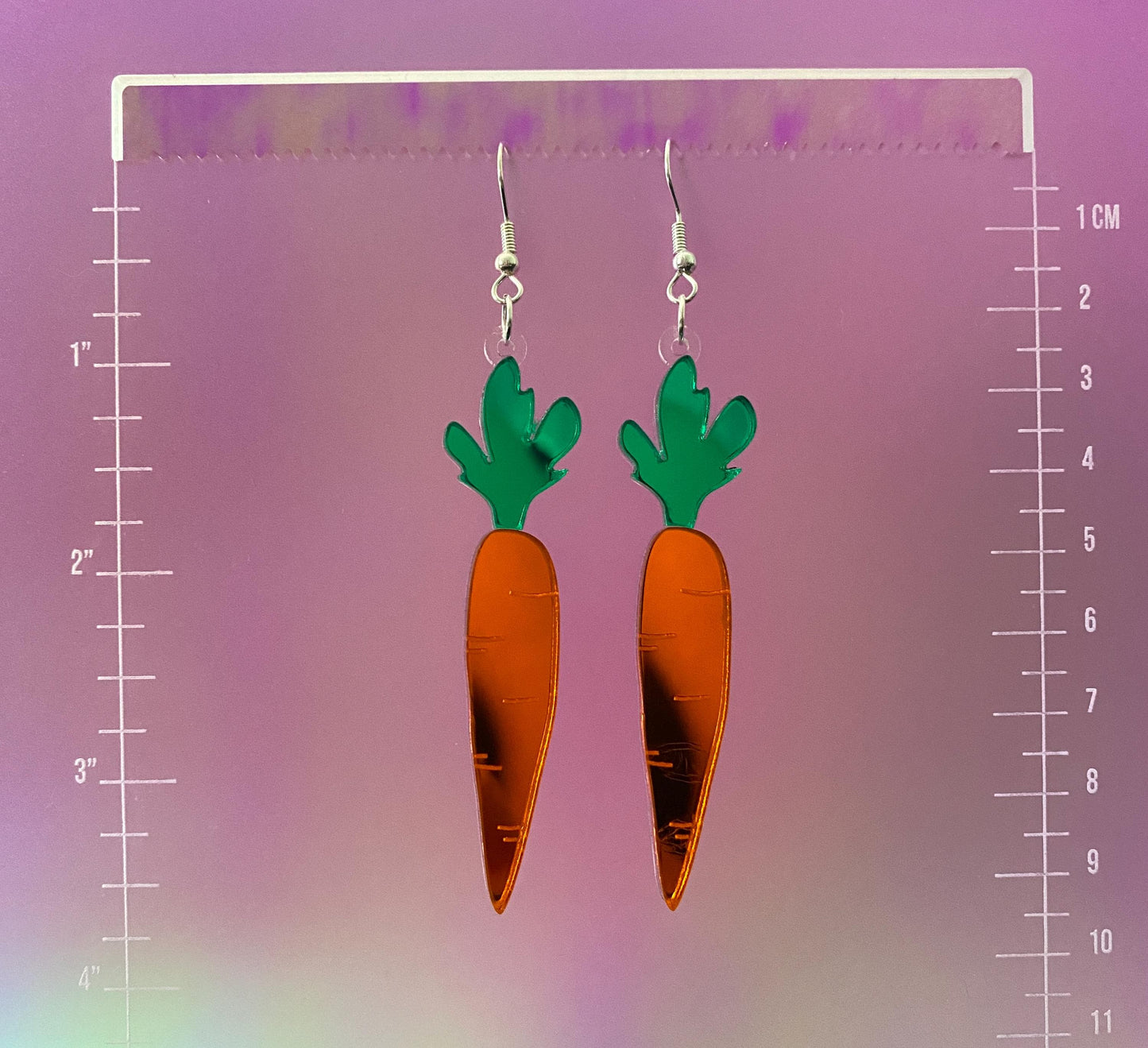 Carrot Dangle Earrings