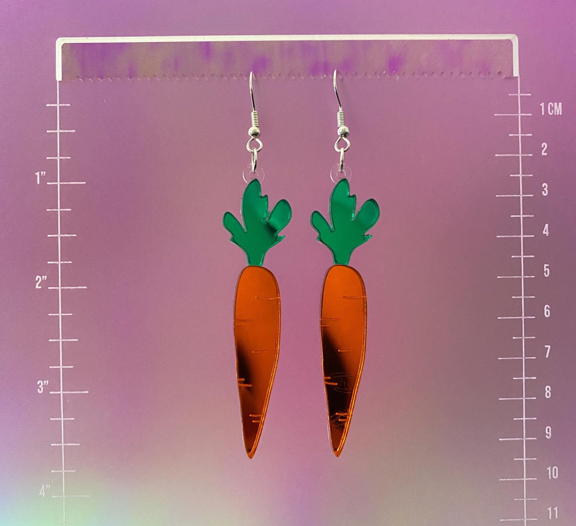 Carrot Dangle Earrings