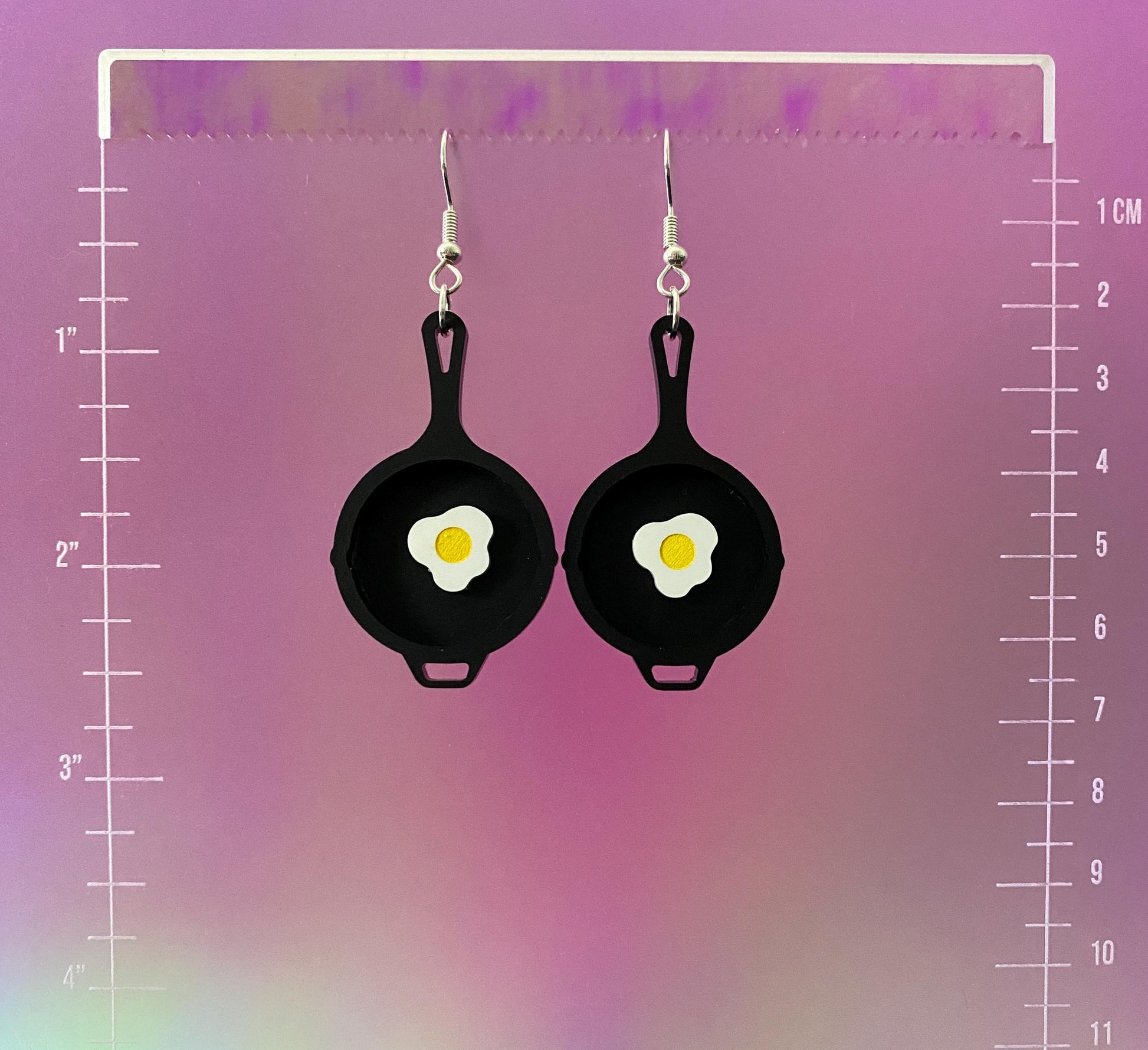 Cast Iron Skillet Dangle Earrings