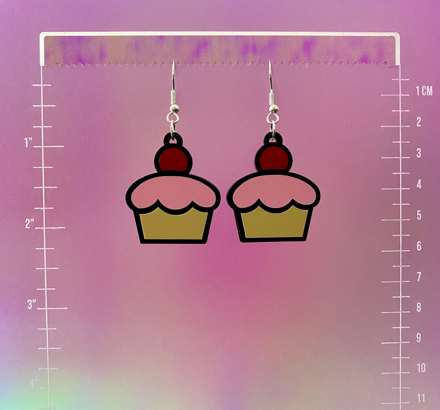 Cupcake Dangle Earring