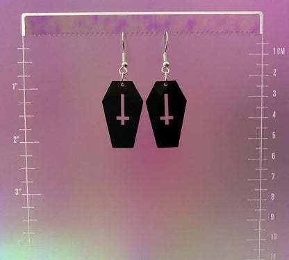 Coffin Dangle Earrings