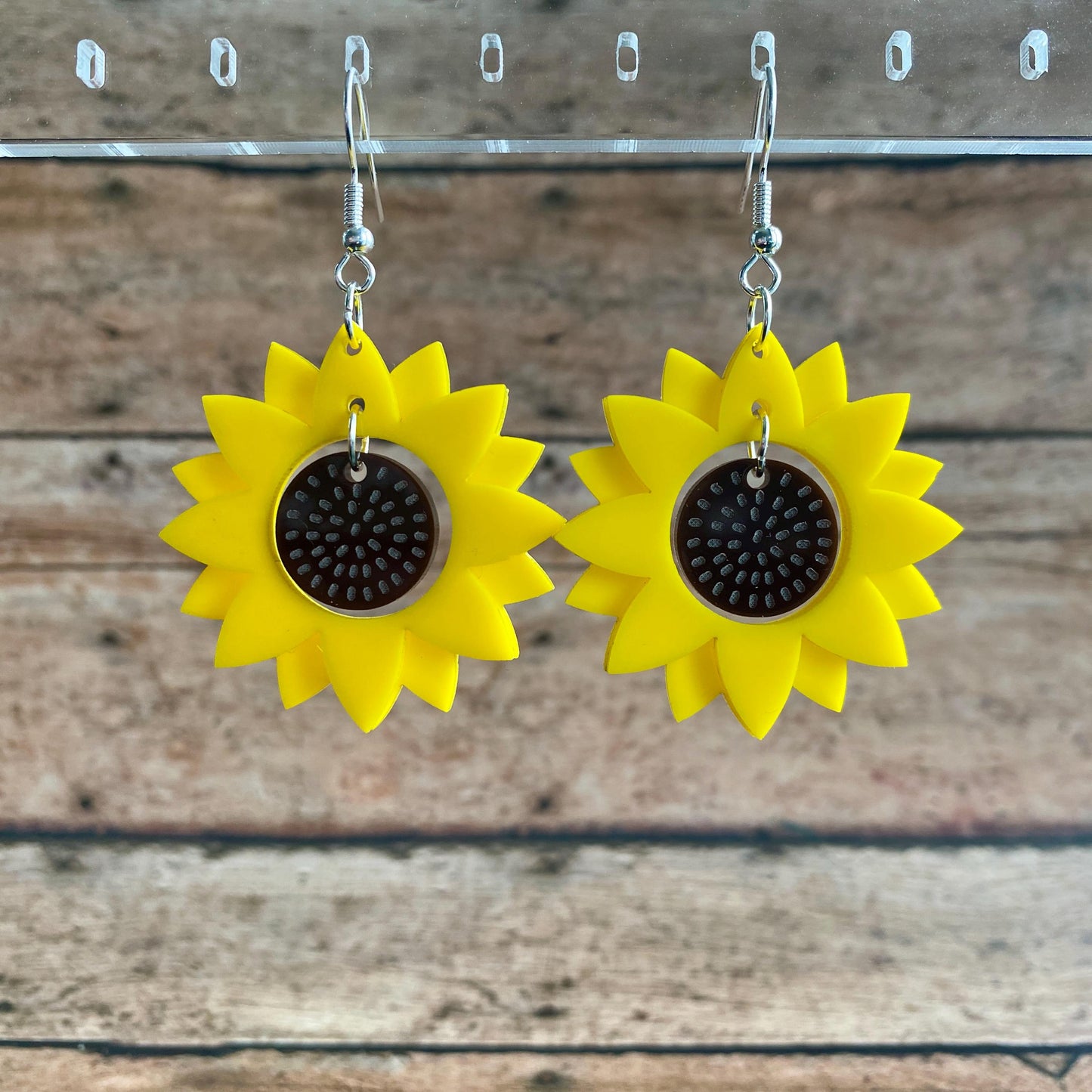 Sunflower Dangle Earrings