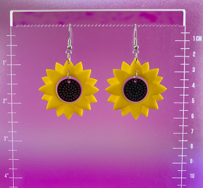 Sunflower Dangle Earrings