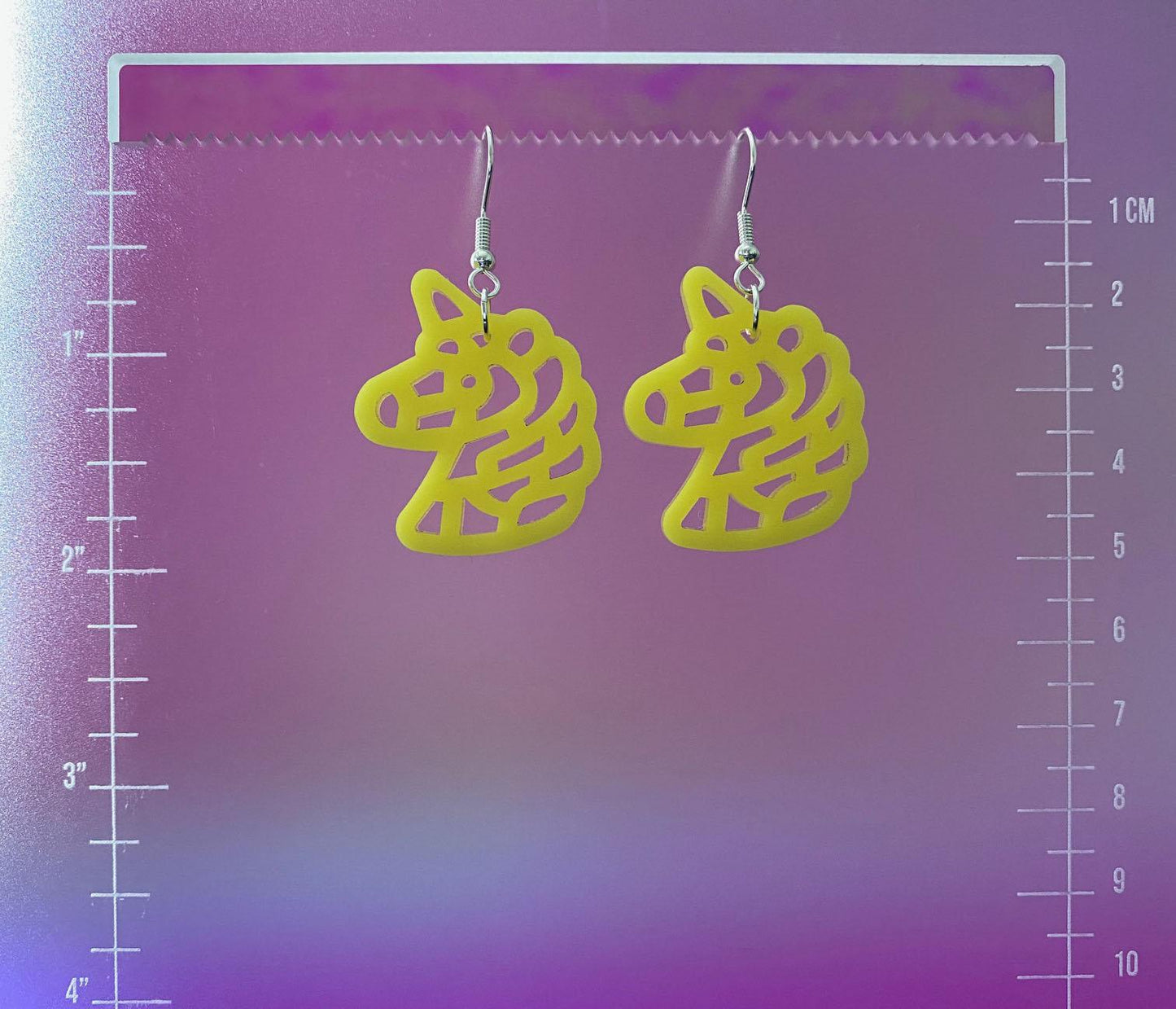 Unicorn Macaroni Noodle Dangle Earrings
