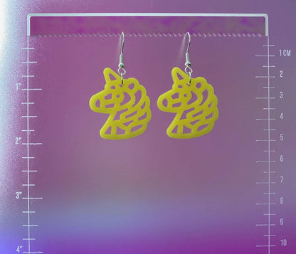 Unicorn Macaroni Noodle Dangle Earrings