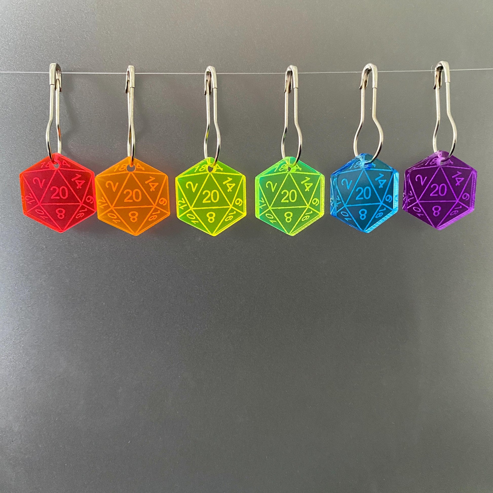 D20 Stitch Markers