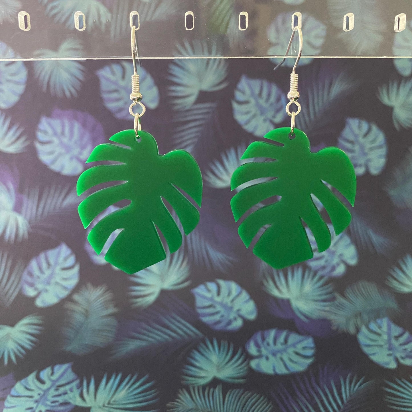 Monstera Leaf Earrings
