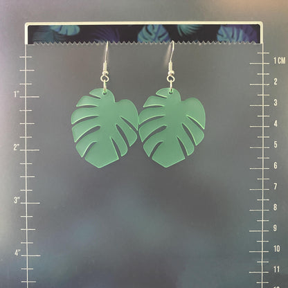Monstera Leaf Earrings