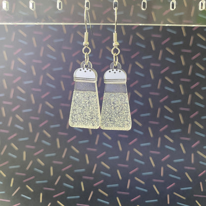 Salt & Pepper Dangle Earrings