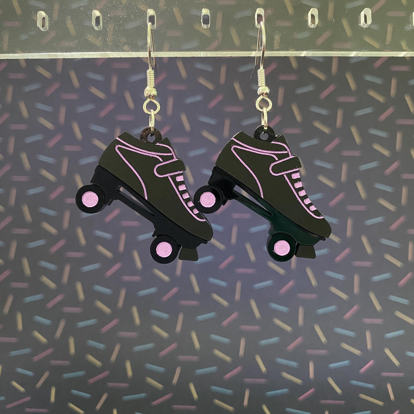 Roller Derby Roller Skates Dangle Earrings